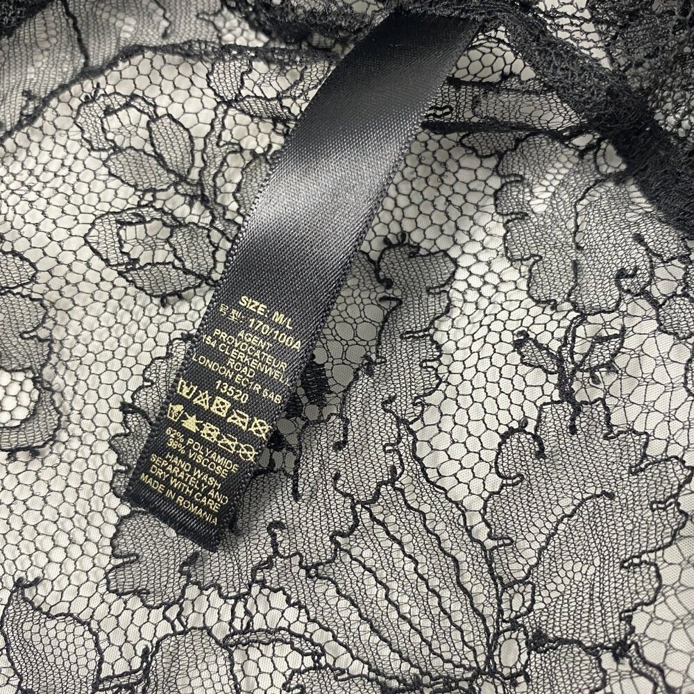 Agent Provocateur Thea SOIREE Black Lace M/L Maxi Gown NWT $2,885 - Picture 15 of 15